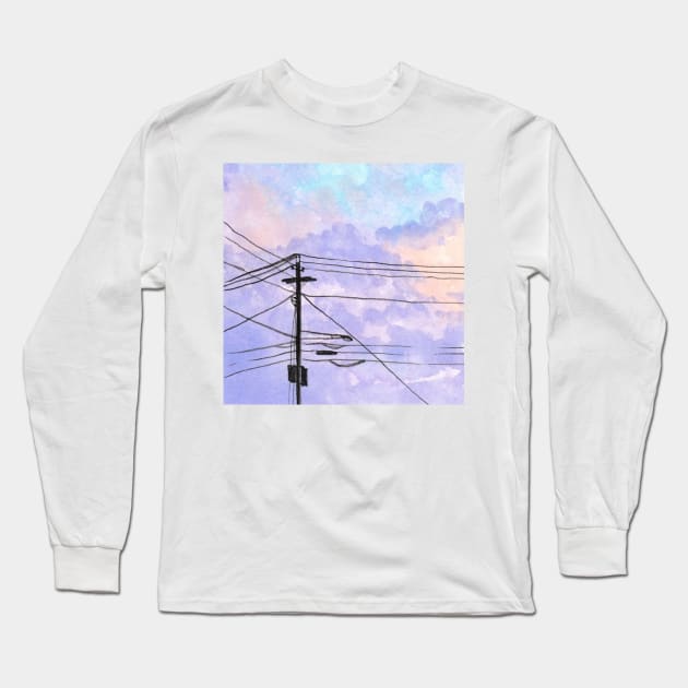 Blue Sky Long Sleeve T-Shirt by TylerJamesArt